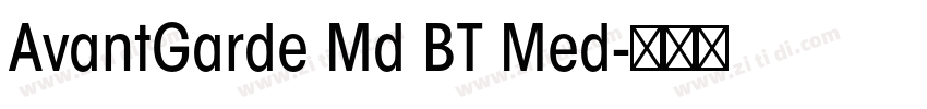 AvantGarde Md BT Med字体转换